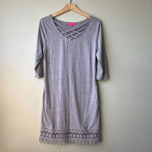 SIMPLY SOUTHERN TUNIC/MINI DRESS‎ SIZE Small Lace Bottom
